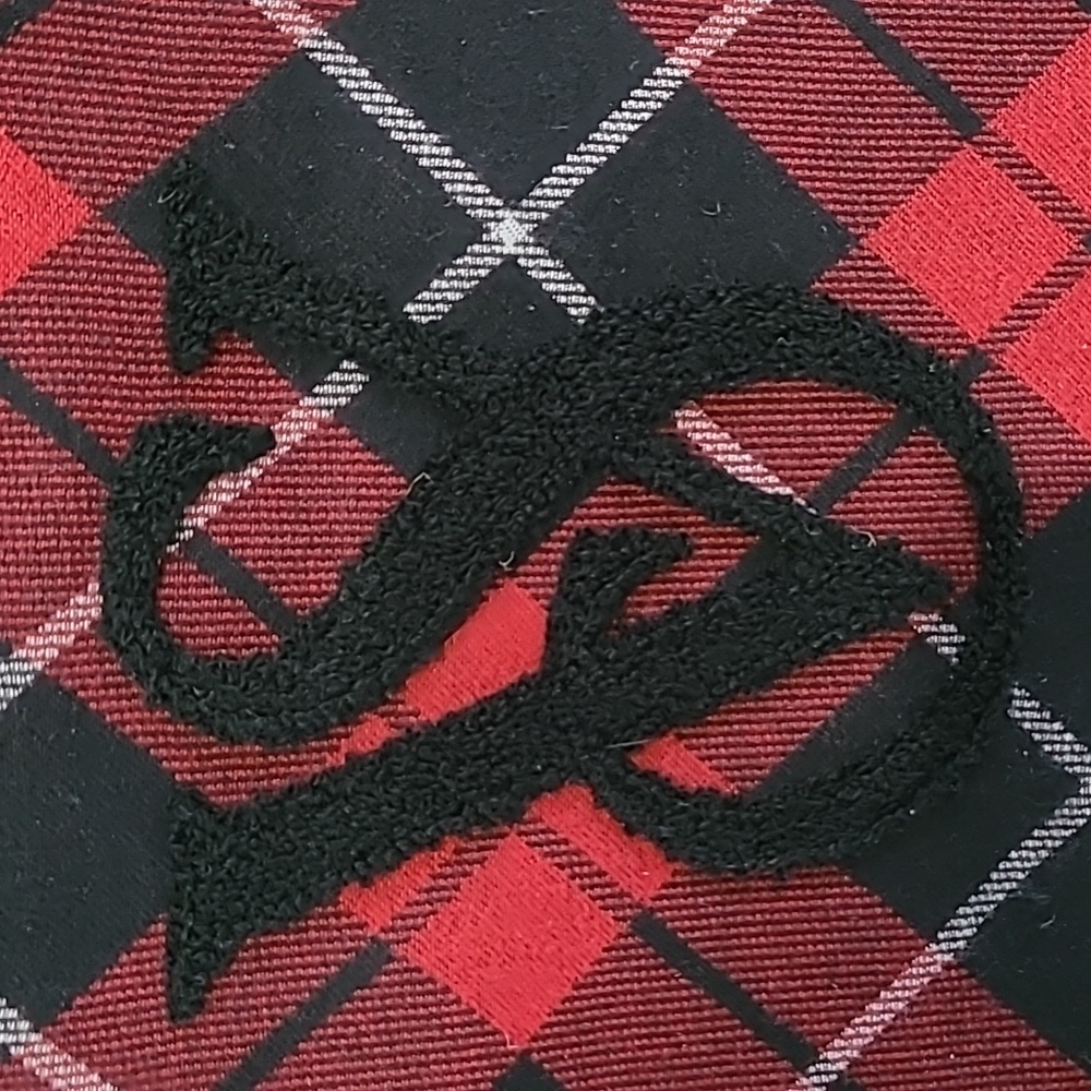 Victoria's Secret plaid tartan tote monogram - Picture 3 of 7